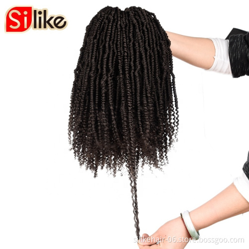 passion twist hair synthetic kinky curly hair 18 " Crochet Wavy Braiding Ombre Synthetic Hair   Extensions Braids Kinky Curly